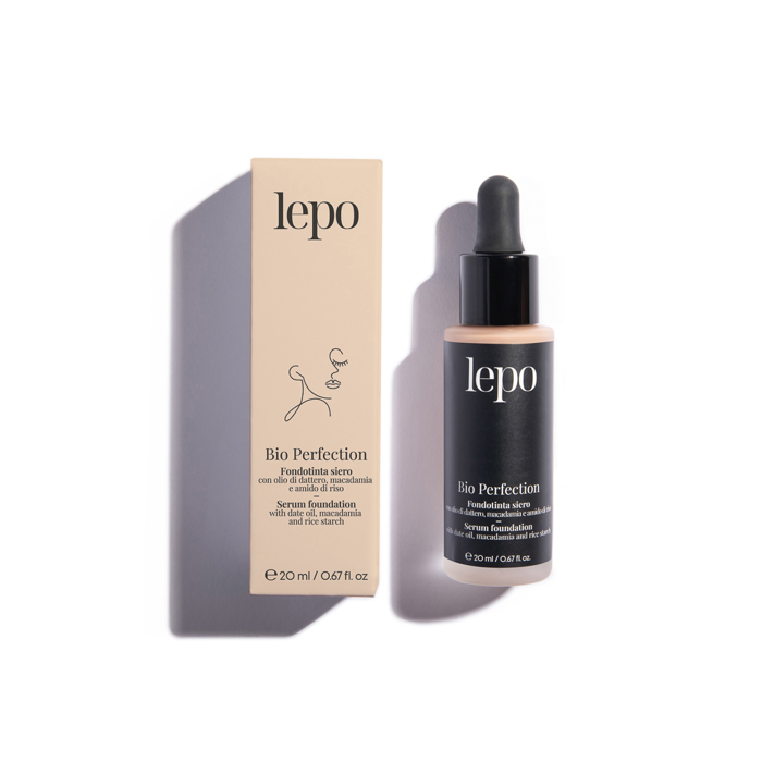 Lepo BIO PERFECTION Serum Foundation me Elaio Xourma, Macadamia kai Biologko Amulo Ruziou - N.01 20ml